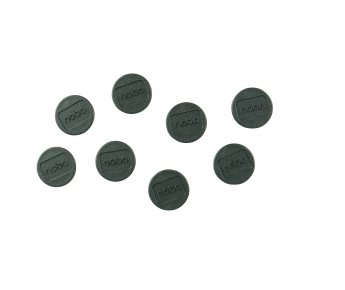 Tāfeles magnēti NOBO, 20 mm, 8 gab., melnā krāsā