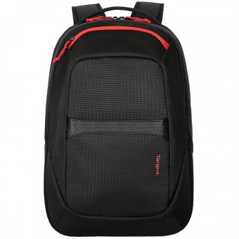 Targus Strike II Gaming Backpack, 17.3", Black/Red
