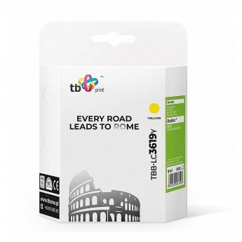 TB Print Ink for Brother MFC-J23 30DW Yellow TBB-LC3619Y