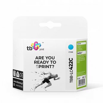 TB Print Ink for Brother MFC-J5340DW TBB-LC422C 100% new cyan