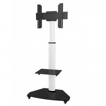 Techly Floor Stand with Shelf Trolley TV, 37-70"