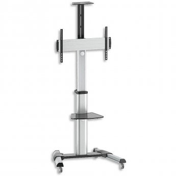 Techly Floor Support Trolley with Shelf, 37-70"