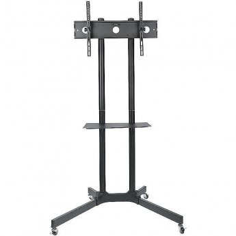 Techly Floor Trolley with Shelf, 30-65"