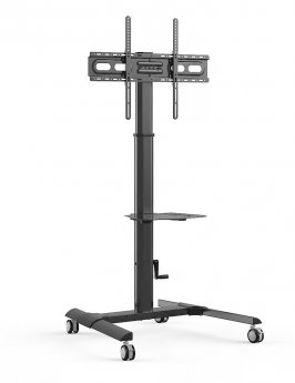 Techly Floor Trolley with Shelf for TV, 32-70"