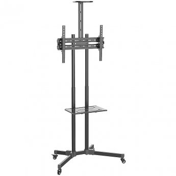 Techly Floor Trolley with Shelf for TV, 37-70"