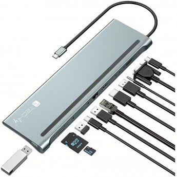 Techly Notebook docking station USB-C on HDMI