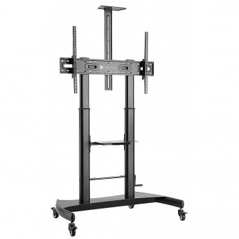 Techly Steel Trolley Floor Support with adjustable height for TV, 60-100"