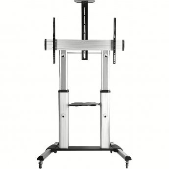 Techly Telescopic Height Adjustable Ultra-large Display TV Cart, 60-100"