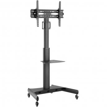 Techly Trolley Floor Support with Shelf, 32-65"