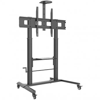 Techly TV Floor Stand with Adjustable Height for TV, 52-110"