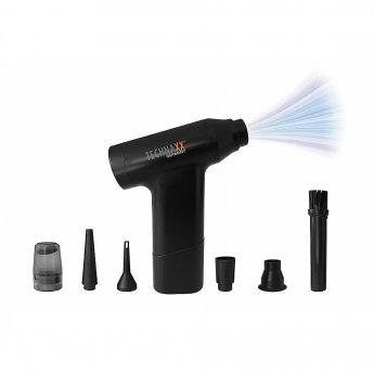 Technaxx Electric Air Duster & Vacuum 7.4V, Black