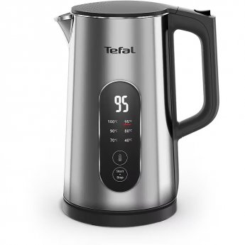 Tefal Selection KI871DE0 | Kettle | Electric | 1500 W | 1.7 L | Plastic | 360° rotational base | Stainless steel
