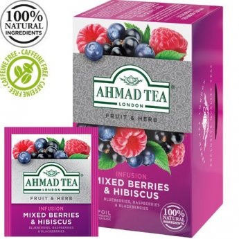 Tēja AHMAD Alu MIXED BERRIES, 20 maisiņi x 2 g paciņā