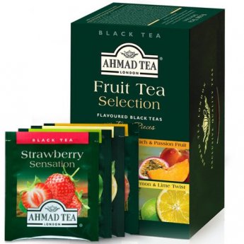 Tēja AHMAD FRUIT SELECTION, 20 x 2 g maisiņi paciņā