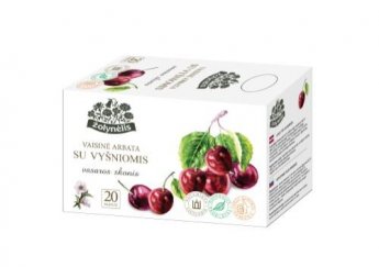 Tēja ŽOLYNĖLIS, augļu tēja "Summer Taste" ar ķiršiem, 50 g (2,5 g x 20 pcs)