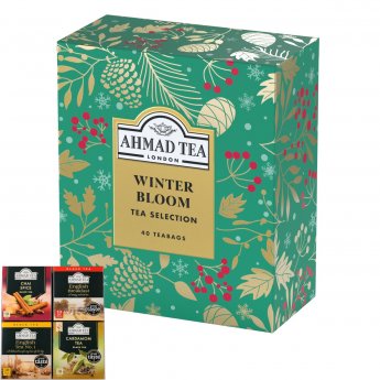 Tējas komplekts Ahmad, Winter Bloom, 4 garšu, kārbā, 40 gab.