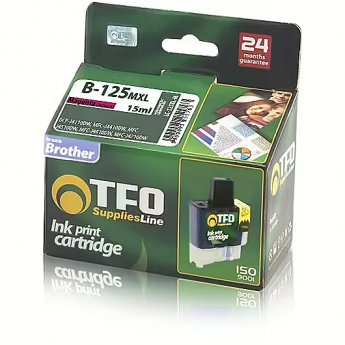 TFO Brother LC125XL (LC-125XLM) Magenta INK Cartridge 15ml for DCP-J4110DW etc HQ Premium Analog