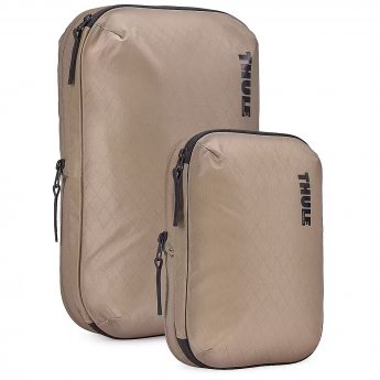 Thule | Compression Cube Set, Small/Medium | Packing Cube | Gentle Beige