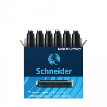 Tintes kapsulas SCHNEIDER spalvu pildspalvām 6gab., melnas