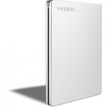 Toshiba Canvio Slim, 1TB, Silver, Alu Finish