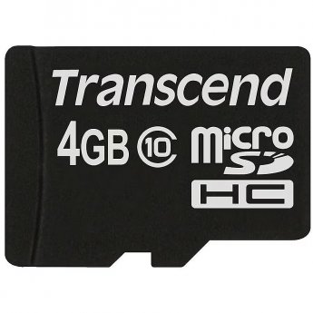 Transcend 133x, microSDHC, 4GB, Class 10