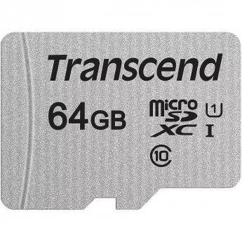 Transcend 300S, microSDXC, 64GB, Cass 10, UHS-I, U1