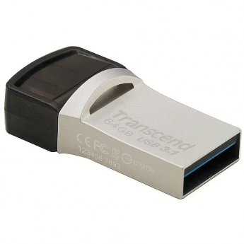 Transcend 64GB JETFLASH 890 SILVER USB3.1 COB PLUG A + TYPE C