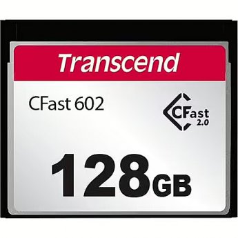 Transcend CFast 602, Compact Fast 2.0 Card, 128GB, SATA3