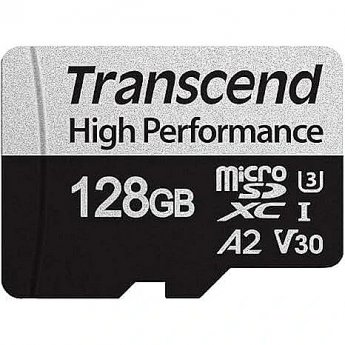 Transcend High Performance, 128GB microSDXC +Adapter