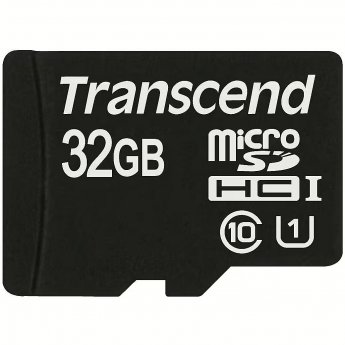 Transcend microSDHC, 32GB, Class 10, UHS-I, U1