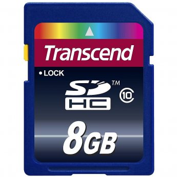 Transcend SDHC, 8GB, MLC, Class 10