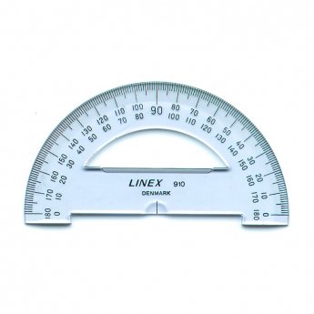 Transportieris LINEX 910, 180°, 10 cm, caurspīdīgs