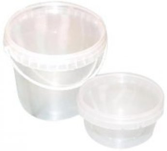 Trauks ar vāku (spainītis), hermētiski aizvērams, 1000 ml, 10 gab., caurspīdīgs