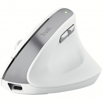 Trust Bayo II, Ergonomic, Wireless, White