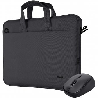 Trust Bologna Topload + Mouse, 16", Black