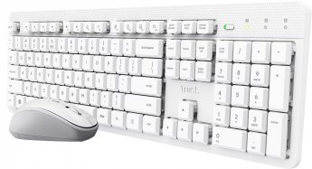 Trust Computer ODY II WL KEYBOARD  MOUSE WHT DE