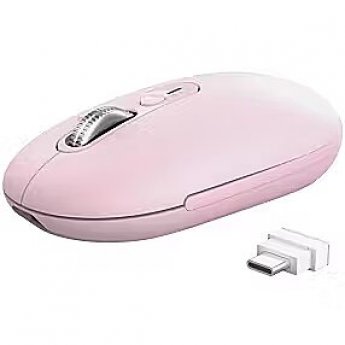 Trust Datorpele Trust Seron Slim Multi-Wireless Hyperscroll Mouse Pink