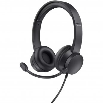 Trust HS-150 Headset Wired Head-band Office/Call center Black