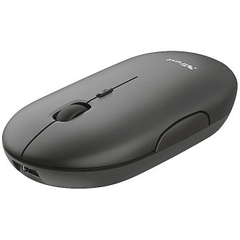 Trust Puck, Wireless (Rechargeable), Grey