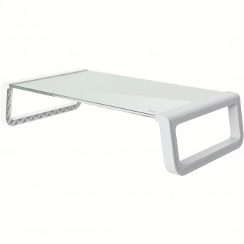 Trust Tempered glass monitor stand Monta, White