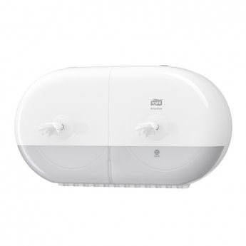 Tualetes papīra turētājs TORK Smartone Twin Mini 398 x 221 x 156 mm, baltā krāsā