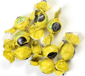 Tumšās šokolādes trifeles ar citronu Meringa pildījumu 1kg, PURE Chocolate