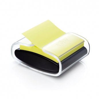 Turētājs Z-veida līmlapiņām Post-it Pro melns-caurspīdīgs