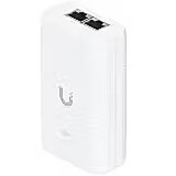 Ubiquiti PoE++ Adapter; Delivers up to 60W of PoE++; Surge, peak pulse, and overcurrent protection; Contains RJ45 data input, AC cable with earth ground, and PoE++ output; LED indicator for status monitoring.
