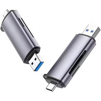 Ugreen 2-in-1 USB-C OTG Kartenlesegerät