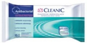 Universālas mitrās salvetes CLEANIC Antiseptic, 15 gab.