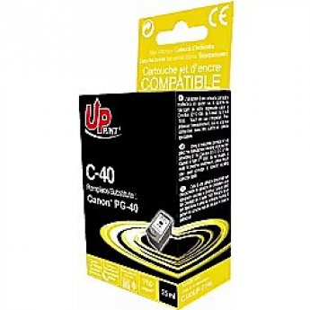 Uprint Tintes kārtridžs UPrint Canon PG-40 Black