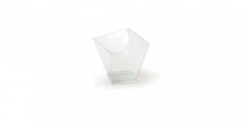 Uzkodu trauks Charme, caurspīdīgs, PS, 7,2x7,2 cm, 180 ml, 0.6kg, 40gab