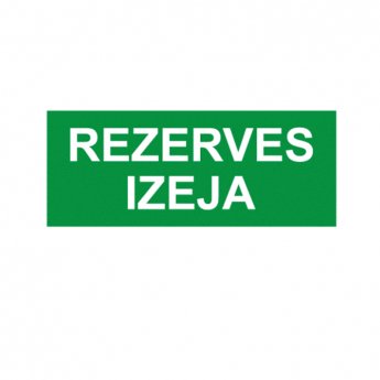 Uzlīme Rezerves izeja, izmērs 20x8 cm