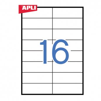 Uzlīmes APLI ILC ar izmēru 105x37mm, 100 loksnes/16 uzlīmes loksnē (1274)
